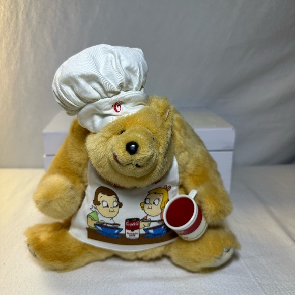 Vintage 1997 Campbells soup Chef Teddy Bear Plush Toy New no tags - Picture 1 of 7